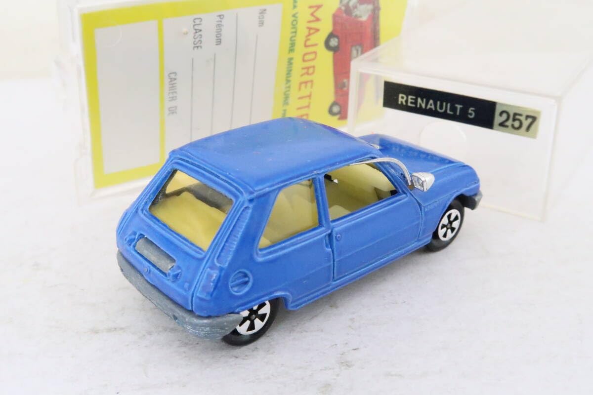 マジョレット RENAULT ルノー5 フランス製 ミニカーショップ ケンボックス マジョレットルノー5 #5 ※1/51